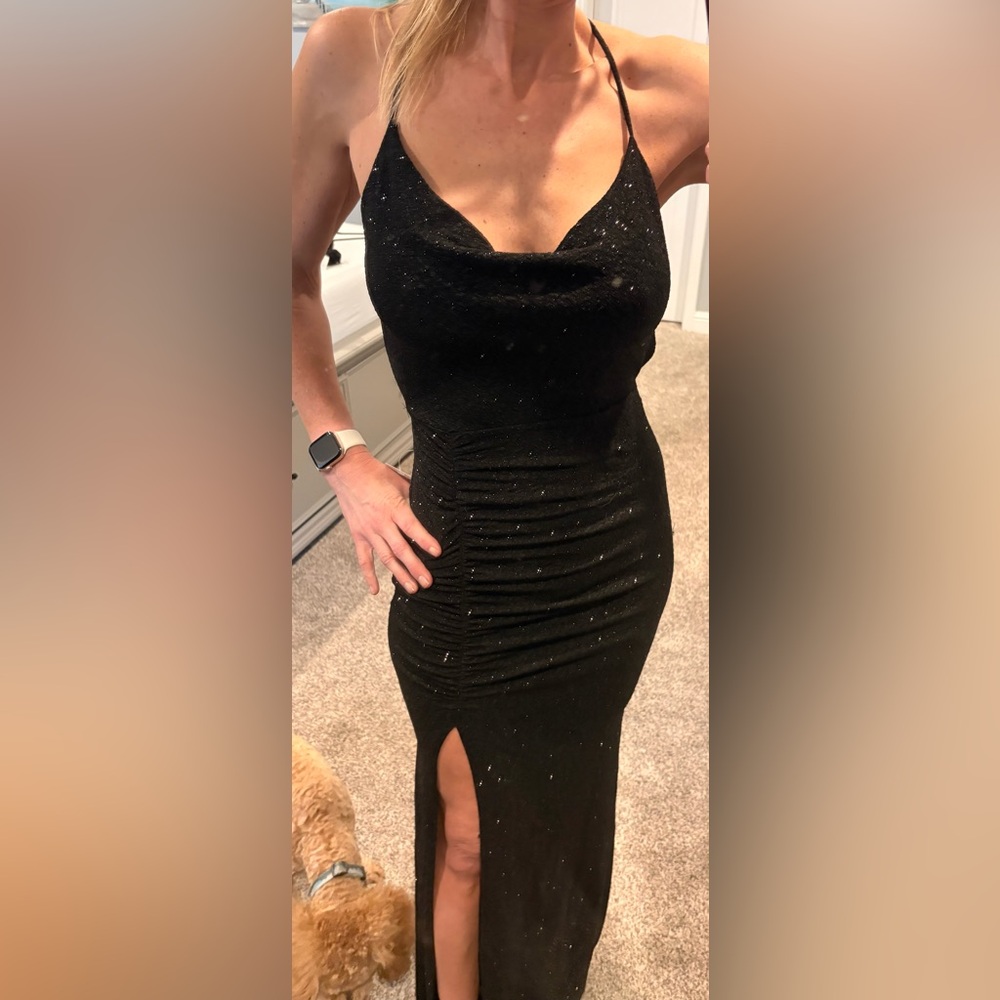 Windsor Black Sparkle Maxi Dress - Picture 5 of 7